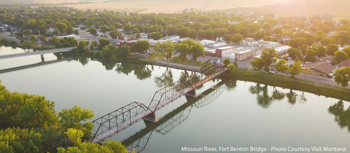 Missouri River, Fort Benton Bridge - Photo Courtesy Visit Montana